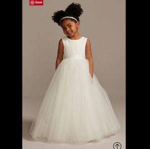 David's Bridal flower girl dress, RK1368